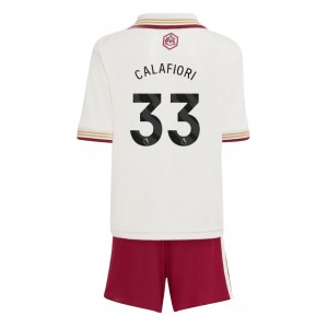 Fotbalové Dres Arsenal Riccardo Calafiori #33 Dětské Třetí Oblečení 2025-26 Krátký Rukáv (+ trenýrky)